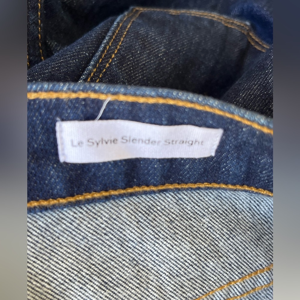 Women's Frame Jeans Le Sylvie Slender Straight Bowie High Rise blue 27 - Picture 5 of 6
